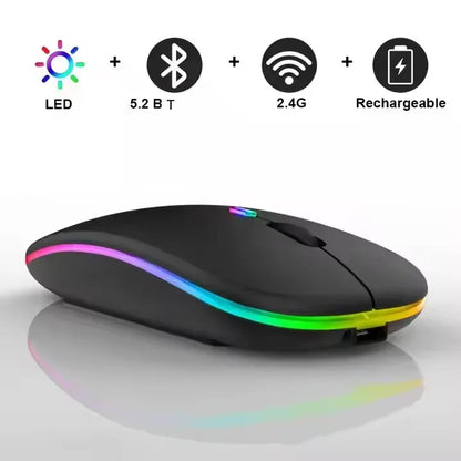 Souris optique sans fil rechargeable par USB