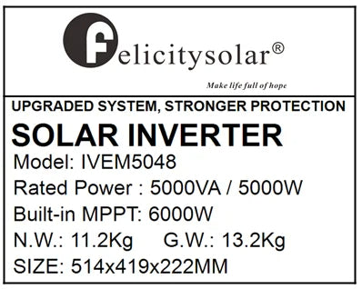 Convertisseur hybride Félicity Solar