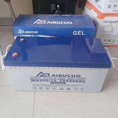 Batterie Gel 200Ah AIBUCOU, Solaire autonome